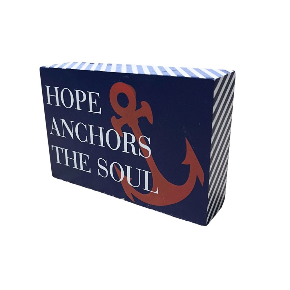 Nautical Anchor Decorative Block
